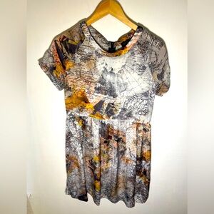 Top Shop World Map Dress
